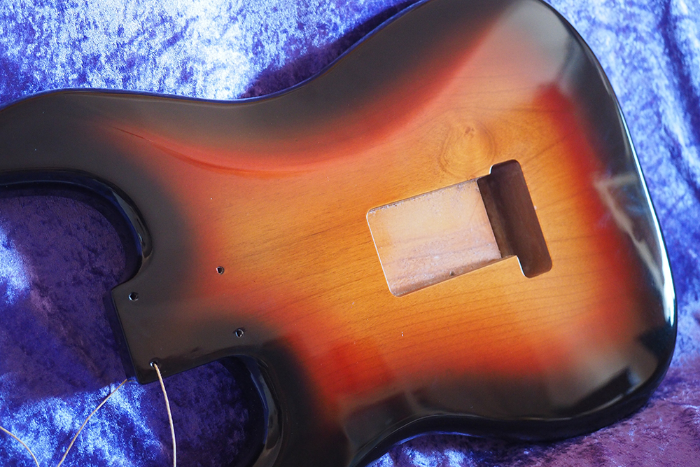 stratocaster fender all parts wood apw guitars stratocaster sunburst